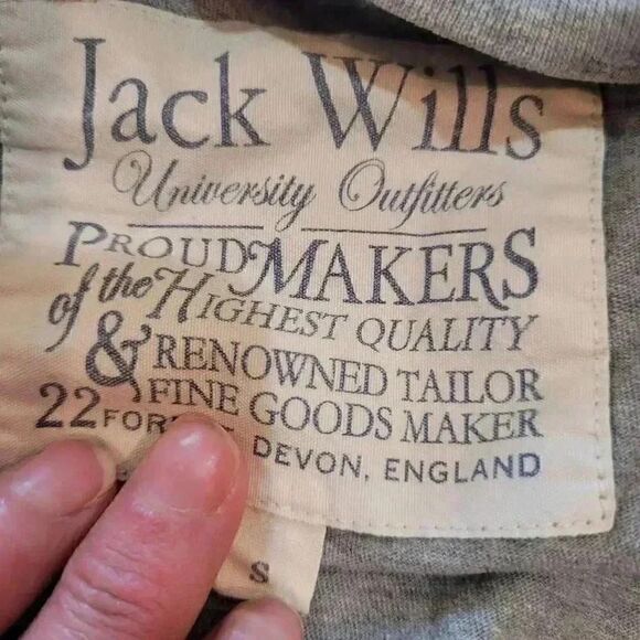 Jack Wills Chatham Massachusetts Graphic Heather Gray Crew Neck T-Shirt - Picture 5 of 8